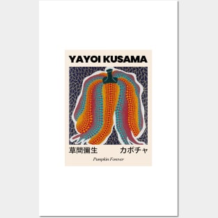 Yayoi Kusama Pumpkin Forever Exhibition Posters and Art